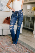 Load image into Gallery viewer, Gabriella Distressed Button Fly Flare