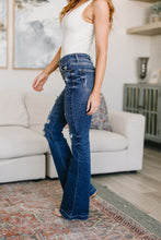 Load image into Gallery viewer, Gabriella Distressed Button Fly Flare