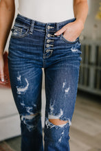 Load image into Gallery viewer, Gabriella Distressed Button Fly Flare