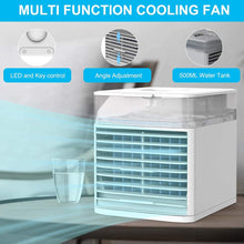 Load image into Gallery viewer, Mini Air Conditioner Air Cooler Fan 7 Colors Light USB Portable Air Conditioner Sterilization isinfection Air Cooling Fan