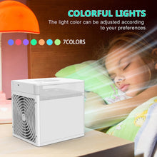 Load image into Gallery viewer, Mini Air Conditioner Air Cooler Fan 7 Colors Light USB Portable Air Conditioner Sterilization isinfection Air Cooling Fan