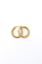 Load image into Gallery viewer, Water/Sweat Resistant Everyday Okay Hoop Earrings