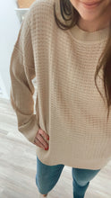 Load image into Gallery viewer, Terrifically Textured Sweater in Mocha