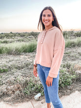 Load image into Gallery viewer, Throwback Heartthrob Hoodie in Beige