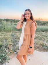 Load image into Gallery viewer, Break Even Ruffled Tiered Dress
