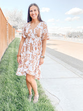 Load image into Gallery viewer, Conversation Starter Floral Faux Wrap Dress
