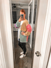 Load image into Gallery viewer, Marquee Lights Striped Cardigan