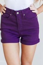 Load image into Gallery viewer, Stella Slenderizing Control Top Shorts in Purple