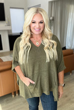 Load image into Gallery viewer, The Paislynn Hooded Poncho in Olive