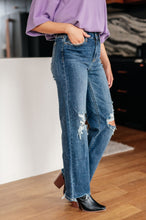 Load image into Gallery viewer, Rose High Rise 90's Straight Jeans in Dark Wash