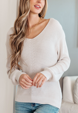 Load image into Gallery viewer, Told You So Ribbed Knit V Neck Sweater