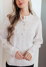 Load image into Gallery viewer, Never Give Up Henley Sweater