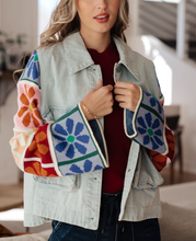 Load image into Gallery viewer, Something Better Knit and Denim Jacket