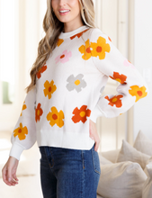 Load image into Gallery viewer, Falling Flowers Floral Sweater
