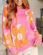Load image into Gallery viewer, Quietly Bold Mod Floral Sweater