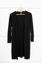 Load image into Gallery viewer, Alexis Lightweight Long Knit Cardigan in Black