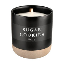 Load image into Gallery viewer, Black Stoneware Soy Candles in Various Scents