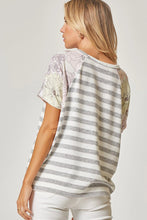 Load image into Gallery viewer, The Patsy Floral & Stripe Top