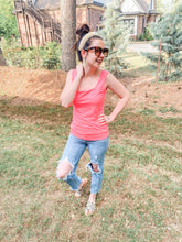 Load image into Gallery viewer, Squared Off Tank In Pink