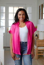 Load image into Gallery viewer, The Charlie Button Up Top in Hot Pink