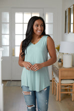 Load image into Gallery viewer, The Jenni V-Neck Tank in Dusty Green