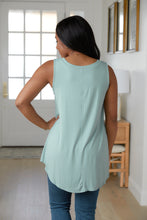 Load image into Gallery viewer, The Jenni V-Neck Tank in Dusty Green