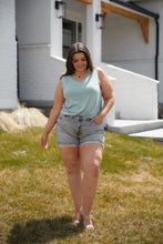 Load image into Gallery viewer, The Jenni V-Neck Tank in Dusty Green