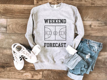 Load image into Gallery viewer, WEEKEND FORECAST BASKETBALL FLEECE SWEATSHIRT
