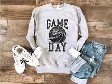 Load image into Gallery viewer, GAMEDAY GRUNGE BASKETBALL FLEECE SWEATSHIRT