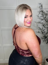 Load image into Gallery viewer, PREORDER: Juniper Lace Bralette in Burgundy