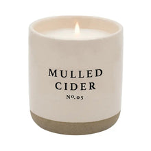 Load image into Gallery viewer, Cream Stoneware Soy Candles in Various Scents