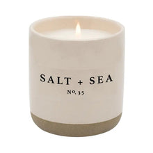 Load image into Gallery viewer, Cream Stoneware Soy Candles in Various Scents