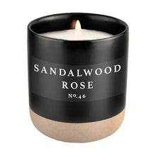 Load image into Gallery viewer, Black Stoneware Soy Candles in Various Scents