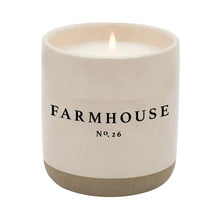Load image into Gallery viewer, Cream Stoneware Soy Candles in Various Scents
