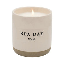 Load image into Gallery viewer, Cream Stoneware Soy Candles in Various Scents