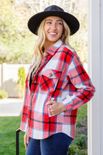 Load image into Gallery viewer, Cowboy Cutie Plaid Shacket In Red