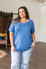 Load image into Gallery viewer, Absolute Favorite V-Neck Top in Azure