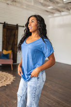 Load image into Gallery viewer, Absolute Favorite V-Neck Top in Azure