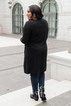 Load image into Gallery viewer, Alexis Lightweight Long Knit Cardigan in Black