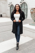 Load image into Gallery viewer, Alexis Lightweight Long Knit Cardigan in Black