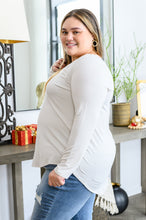 Load image into Gallery viewer, It's Your Move Long Sleeve V-Neck Top in Bone