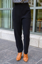 Load image into Gallery viewer, Big Dreams Stretch Pull On Dress Pants In Black