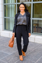 Load image into Gallery viewer, Big Dreams Stretch Pull On Dress Pants In Black