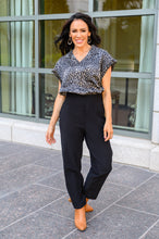 Load image into Gallery viewer, Big Dreams Stretch Pull On Dress Pants In Black