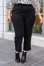 Load image into Gallery viewer, Big Dreams Stretch Pull On Dress Pants In Black