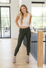 Load image into Gallery viewer, Billie Dark Olive Skinnies
