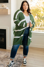 Load image into Gallery viewer, Brighter is Better Striped Cardigan in Green