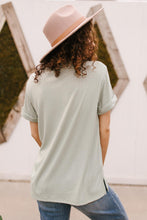 Load image into Gallery viewer, Buttons and Henley Top in Sea Salt