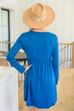 Load image into Gallery viewer, Cara Long Sleeve Knit Mini Dress In Teal