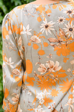 Load image into Gallery viewer, Chantry V Neck Floral Blouse in Sage
